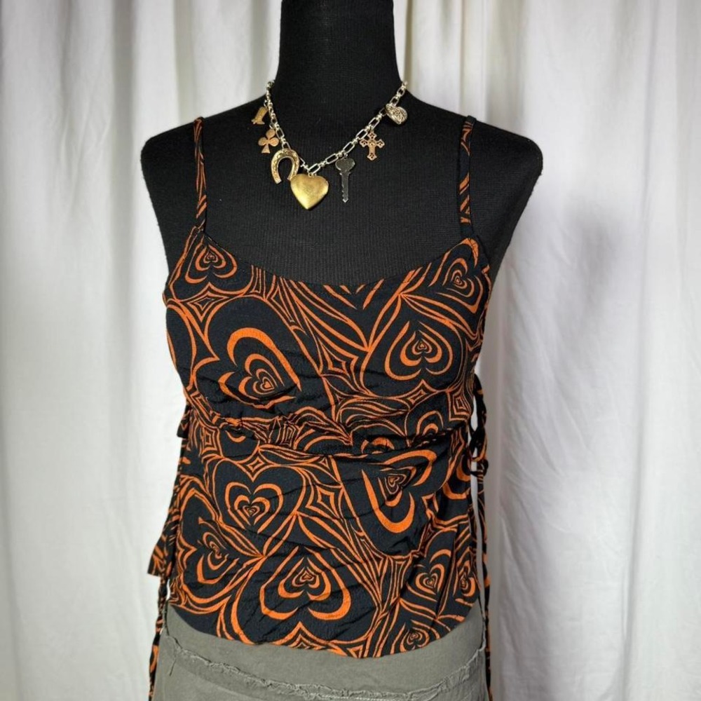 Lisa Says Gah Heart Print Tank – S